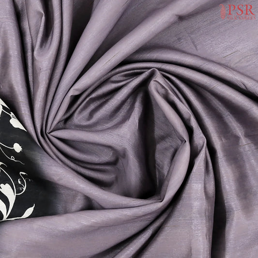Dark Lilac Semi Tussar Saree