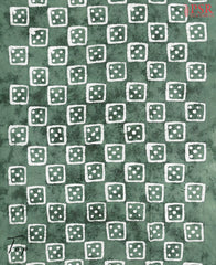 Army Green Cotton Dress Material