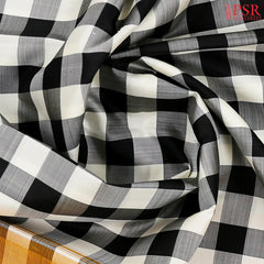 Black & White Kanchipuram Silk Saree