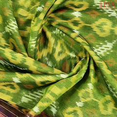 Pear Green Patola Silk Cotton Saree