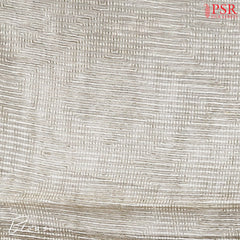 Almond Beige Printed Tissue Saree