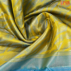 Tuscan Yellow Kanchipuram Silk Saree
