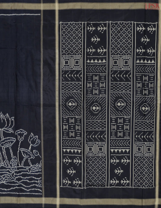 Black Pochampally Silk Saree