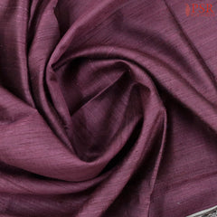 Burgundy Tussar Silk Saree