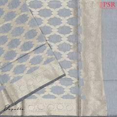 Tuscan Yellow Banaras Silk Cotton Dress Material