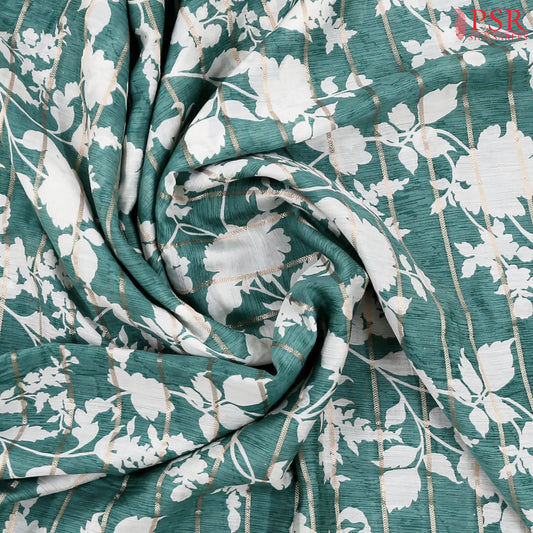 Dark Sea Green Asssam Saree