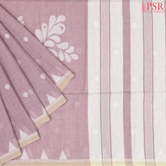 Dull Pink Byloom Cotton Saree