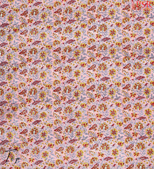 Light Pink Pure Cotton Dress Material