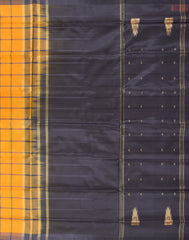 Amber Yellow Vazhainaar Silk Saree