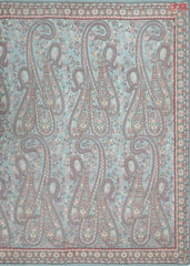 Pastel Blue Georgette Laser Embroidery Saree