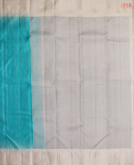 Turquoise Fancy Kanchipuram Silk Saree