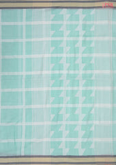 Pastel Turquoise Byloom Cotton Saree