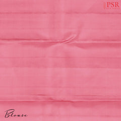Flamingo Pink Kanchipuram Silk Saree