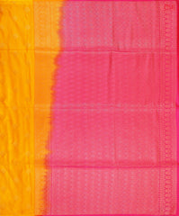 Orange Yellow Soft Art Silk Saree
