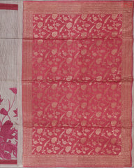 Zinc Grey Munga Silk Saree
