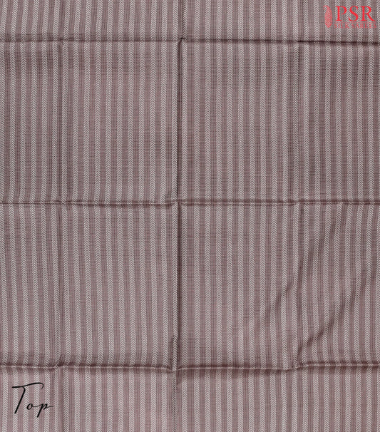Dark Taupe Brown Semi Tassar Dress Material