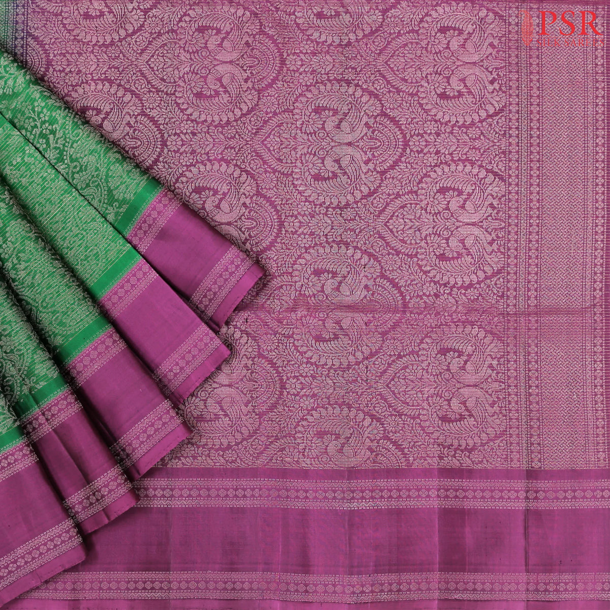 Dark Green Soft Silk Saree