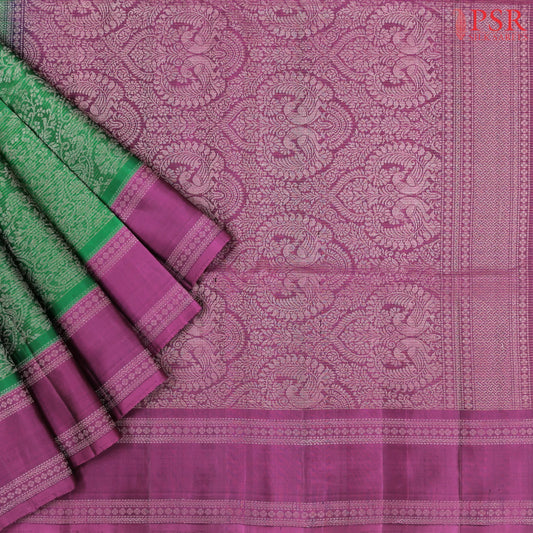 Dark Green Soft Silk Saree
