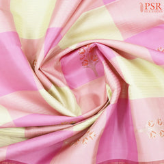 Taffy Pink & Cream Beige Kanchipuram Silk Saree
