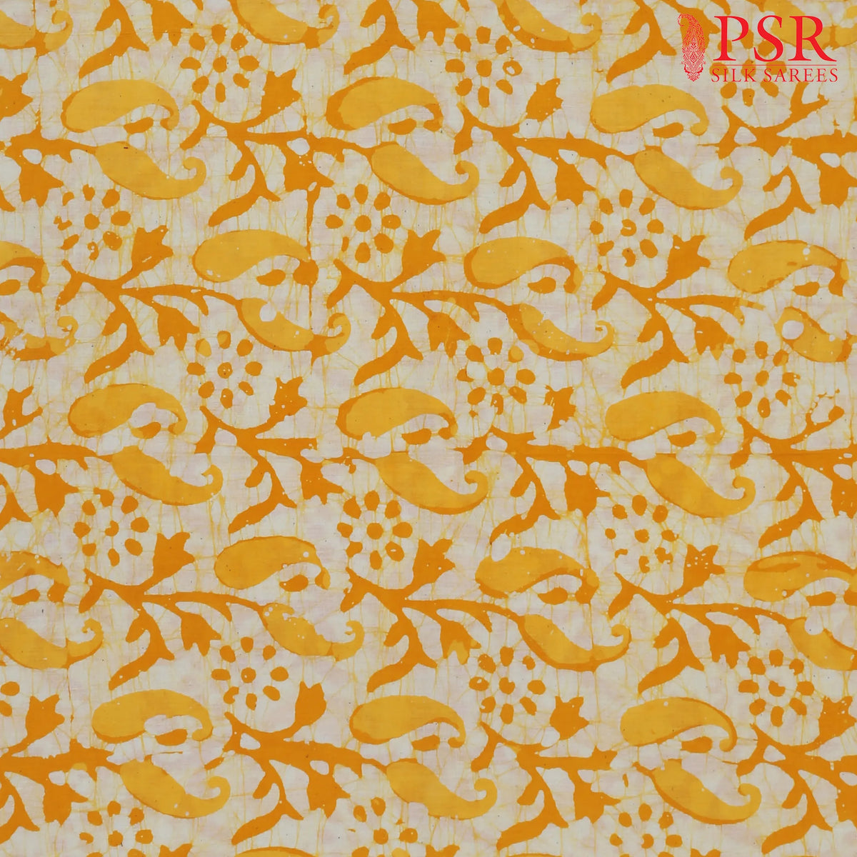 Yellow Batik Print Running Material
