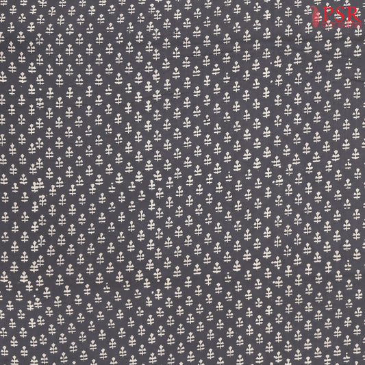 Grey Cotton Print Running Material