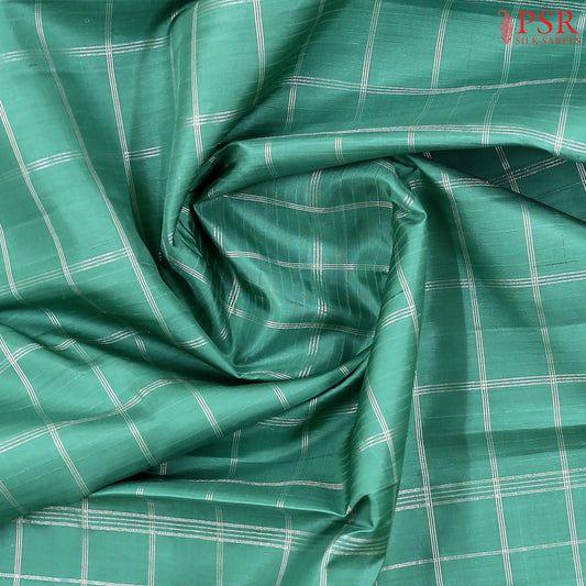 Caribbean Turquoise Kanchipuram Silk Saree