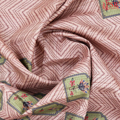 Onion Peach Semi Tussar Saree