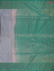 Slate Grey Jute Art Silk Saree