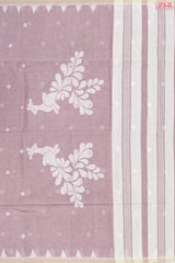 Dull Pink Byloom Cotton Saree