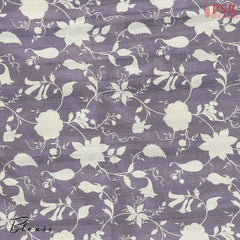Dark Lilac Semi Tussar Saree