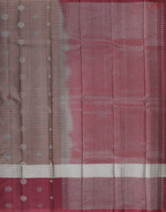 Mauve Brown Soft Silk Saree