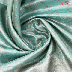 Mint Green Kanchipuram Tissue Silk Saree