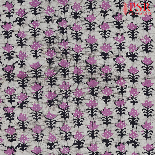 Light Grey Batik Print Running Material