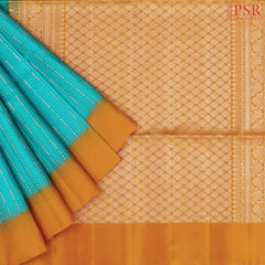 Chintamani Blue Soft Silk Saree