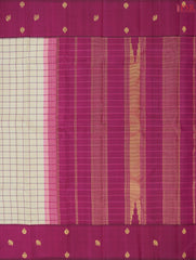 Parchment Beige Kanchipuram Silk Saree