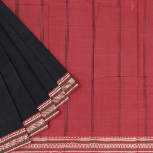 Black Kanchi Cotton Saree