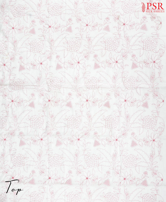 White Cotton Dress Material