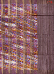 Onion Purple Ghicha Kadhi Tussar Silk Saree