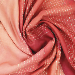 Coral Pink Munga Silk Saree