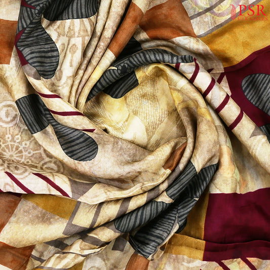Royal Beige Modal Silk Saree