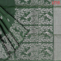 Bottle Green Soft Silk Saree