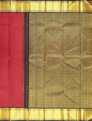 Dark Red Kanchipuram Silk Saree