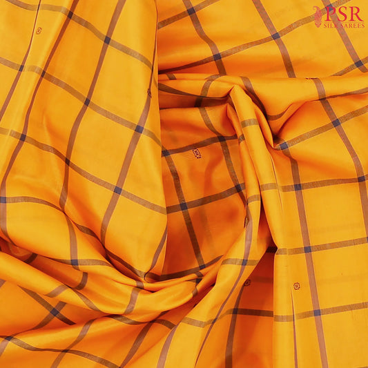 Amber Yellow Vazhainaar Silk Saree