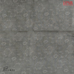 Grey Chiniya Silk Saree