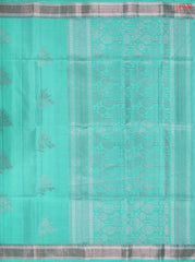 Turquoise Blue Soft Silk Saree
