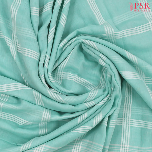 Pastel Turquoise Byloom Cotton Saree