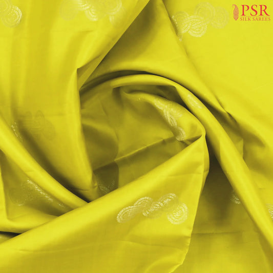 Lemon Green Soft Silk Mix Saree