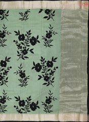 Asparagus Green Asssam Saree