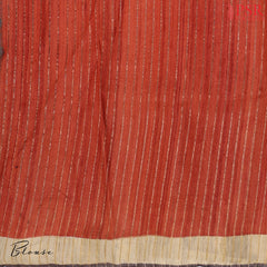 Beige & Brown Gicha Kadhi Tussar Silk Saree