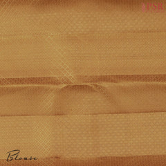 Mustard Brown Kanchipuram Jacquard Silk Saree